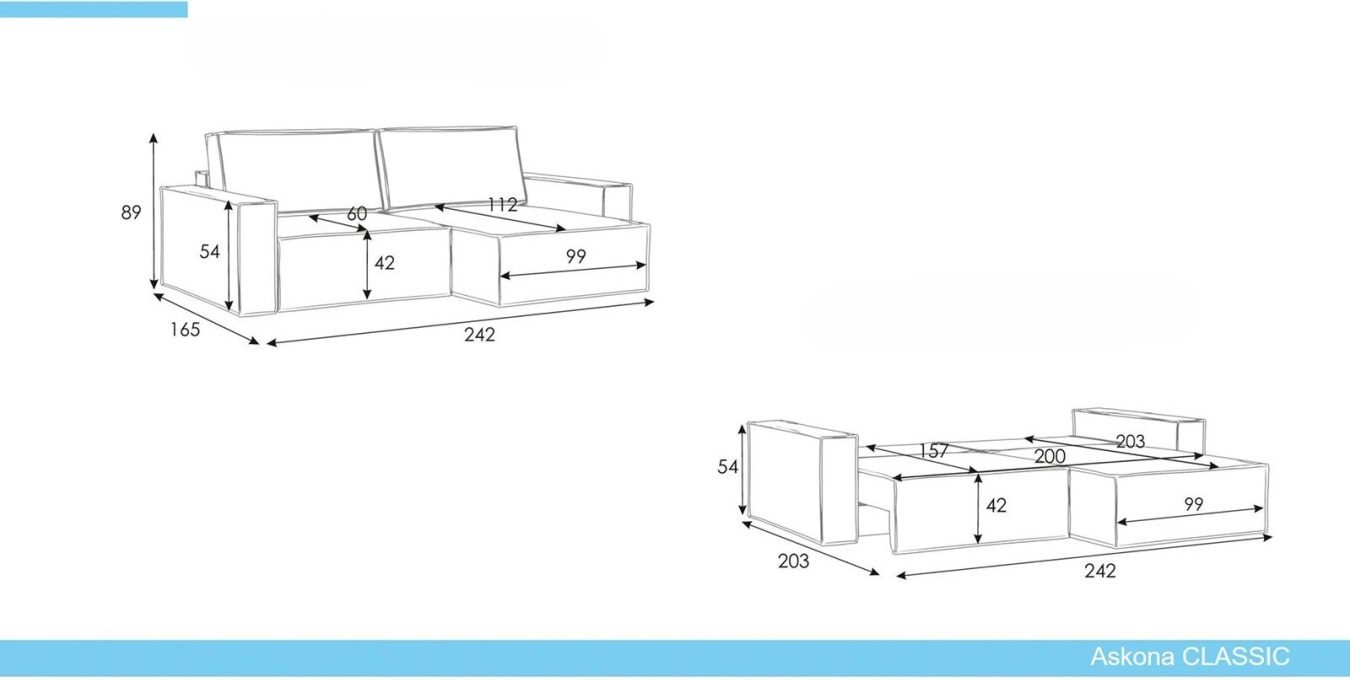 Klark, 2 seater, armrests - 7 - большое изображение